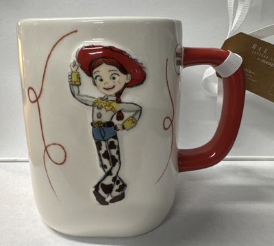 Rae Dunn DISNEY Pixar Toy Story JESSIE Yee Haw! Double Sided Mug with Lasso BNWT