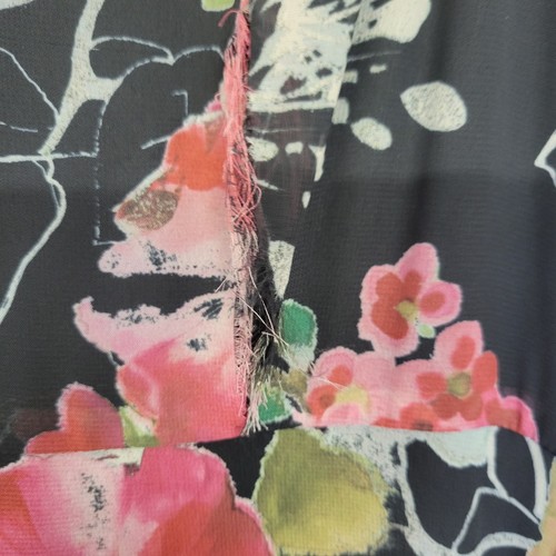 Adrianna Papell Size 6 Jumpsuit Floral Print Chiffon Overlay - Picture 8 of 11