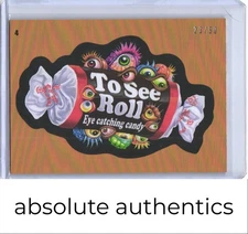 2025 Wacky Packages Halloween To See Roll /50 Orange Foil