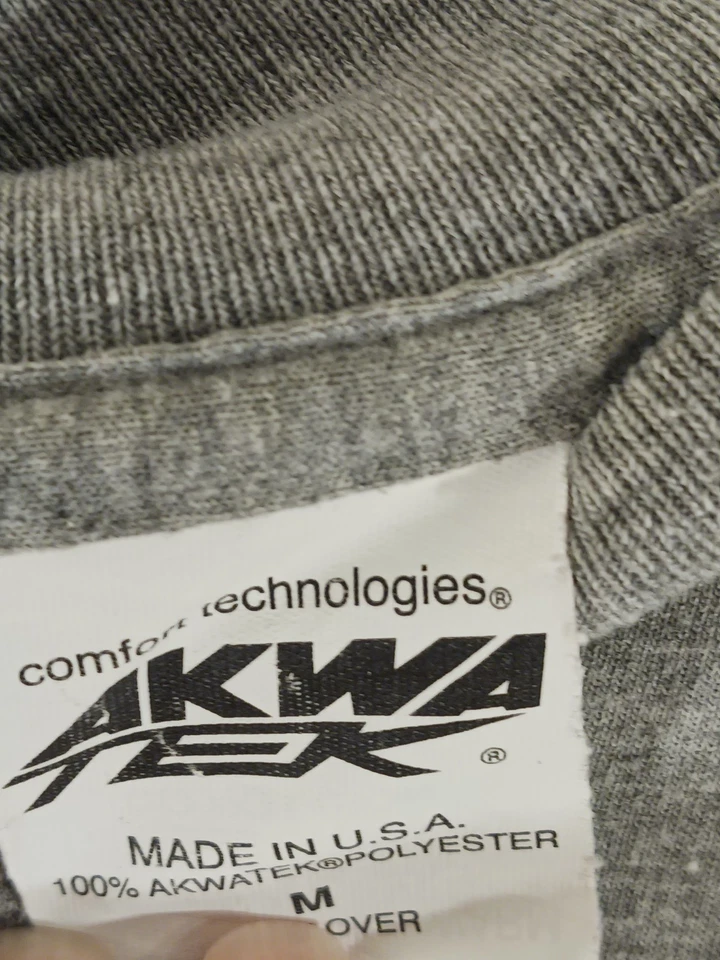 Lot 2x Army Gray Long Sleeve Military Double Sided T Shirt Men's Large Oversized - Image 2 of 4