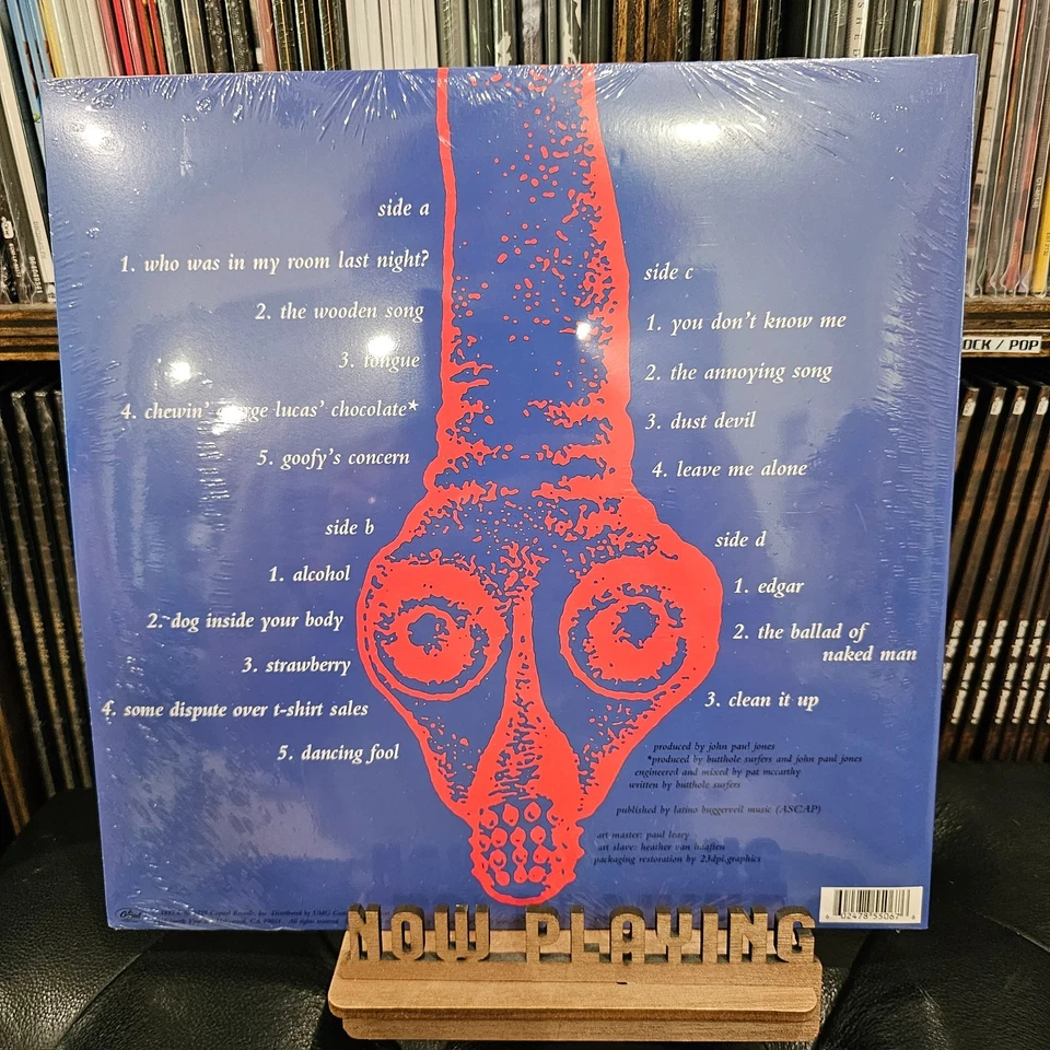 Butthole Surfers - Independent Worm Saloon Blue & Gold Vinyl 2 LP [NEW/SEALED] - Image 2 of 3