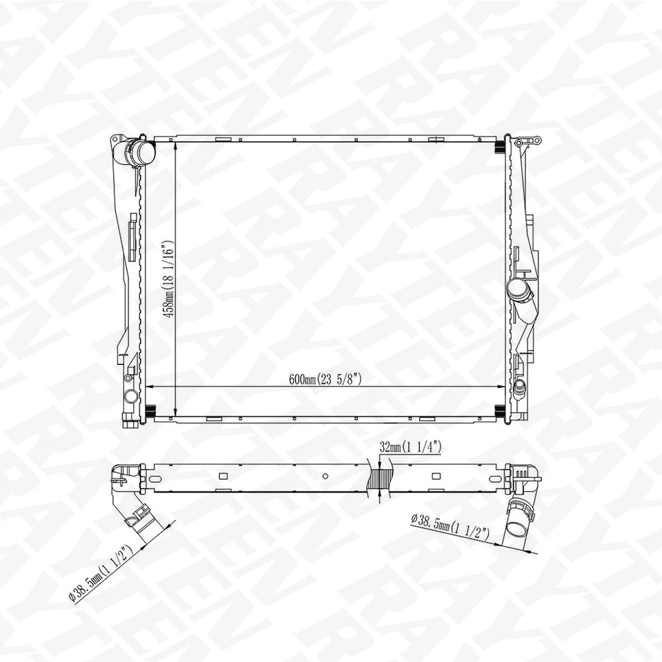 Raditor Fit for 07-10 BMW 328i; 08-13 BMW 128i Foto 2 de 4