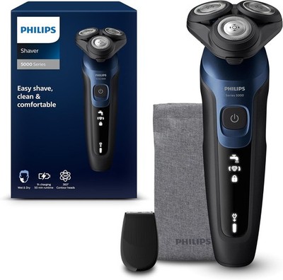 Philips Series 5000 S5465 MEN Elektrischer Nass- und Trockenrasierer Trimmer & Tasche KABELLOS