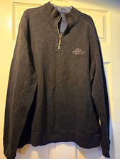 Tommy Bahama Disney Mens Members Club Zip Pullover M Blue