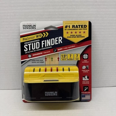 Franklin Sensors ProSensor M70 Professional Stud Finder 7 Sensors Center & Edge