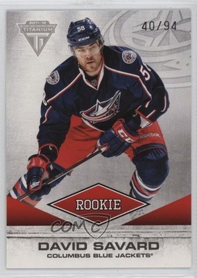 2011 Panini Titanium Draft Position Number /94 David Savard #125 Rookie RC 9so
