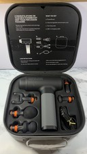 Sharper Image Powerboost Deep Tissue Percussion Massager With Zip Carrying Case