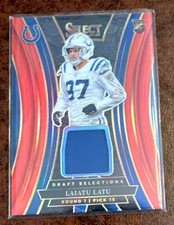 2024 Panini Select - Draft Selection Memorabilia Laiatu Latu #DSM-LLU Red Prizm