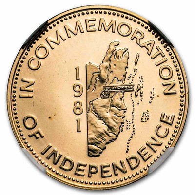 Belize ベリーズ 1977 100ドル 金貨 プルーフ 記念硬貨 100 Dollars (Kinich Ahau) - Belize (1973-date) – Numista