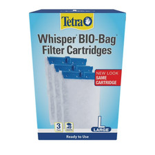 Tetra Whisper Bio-Bag Filter Cartridges For Aquariums - Ready To Use BLUE, Large