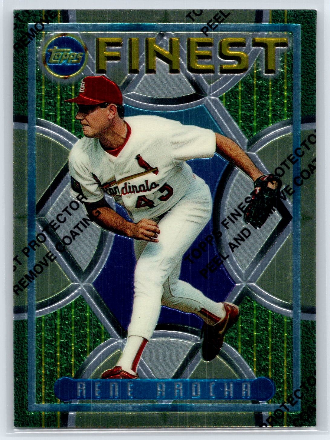 1995 Topps Finest Rene Arocha St. Louis Cardinals #46