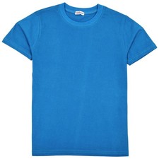 Enfants Garçons T-Shirts Uni Mode Été Toucher Doux Bleu Débardeur & 5-13 An