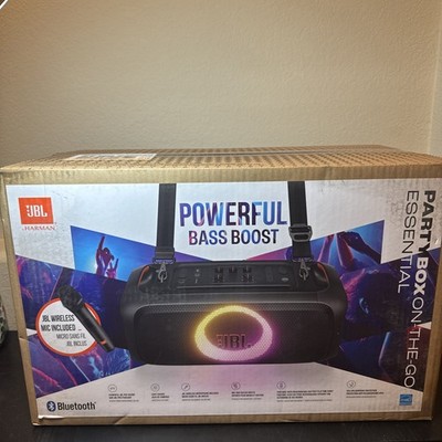 New JBL Harman Partybox On-the-Go Essential Wireless Bluetooth Speaker Free S&H