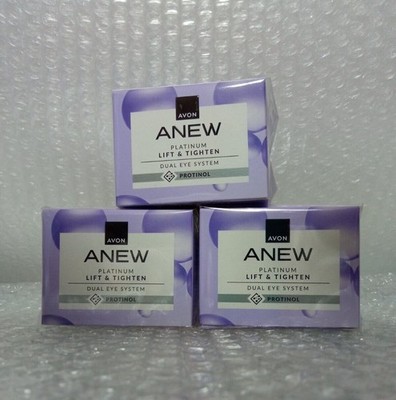 3x Avon Anew Clinical Eye Lift Dual Eye System - Upper Eye Gel + Under Eye Cream