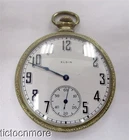 ANTIQUE ART DECO ELGIN GRADE 303 12s DRESS POCKET WATCH 1923 WHITE BORDER DIAL
