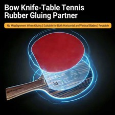 Table Tennis Rubber Positioning Template Acrylic Ping Pong  Gluing Guide Tool