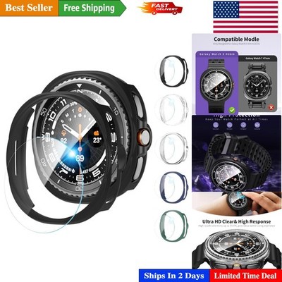 5+5 Pack Galaxy Watch 8 Classic 46mm Case & Screen Protectors - Full Protection