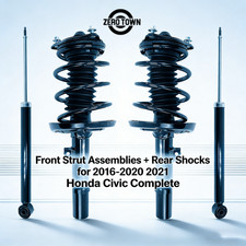 Complete Strut Assemblies Front Rear Shocks For 2016-2021 Honda Civic