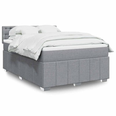 Boxspringbett Polsterbett Bett Schlafzimmerbett mit Matratze Stoff vidaXL