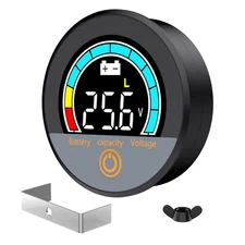 IP67 Waterproof Battery Monitor 12V 24V 36V 48V 60V 72V 84V with Backlight LCD a