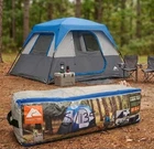 Ozark Trail 6 Person Instant Cabin Tent w/LED Light Camping Family Tent