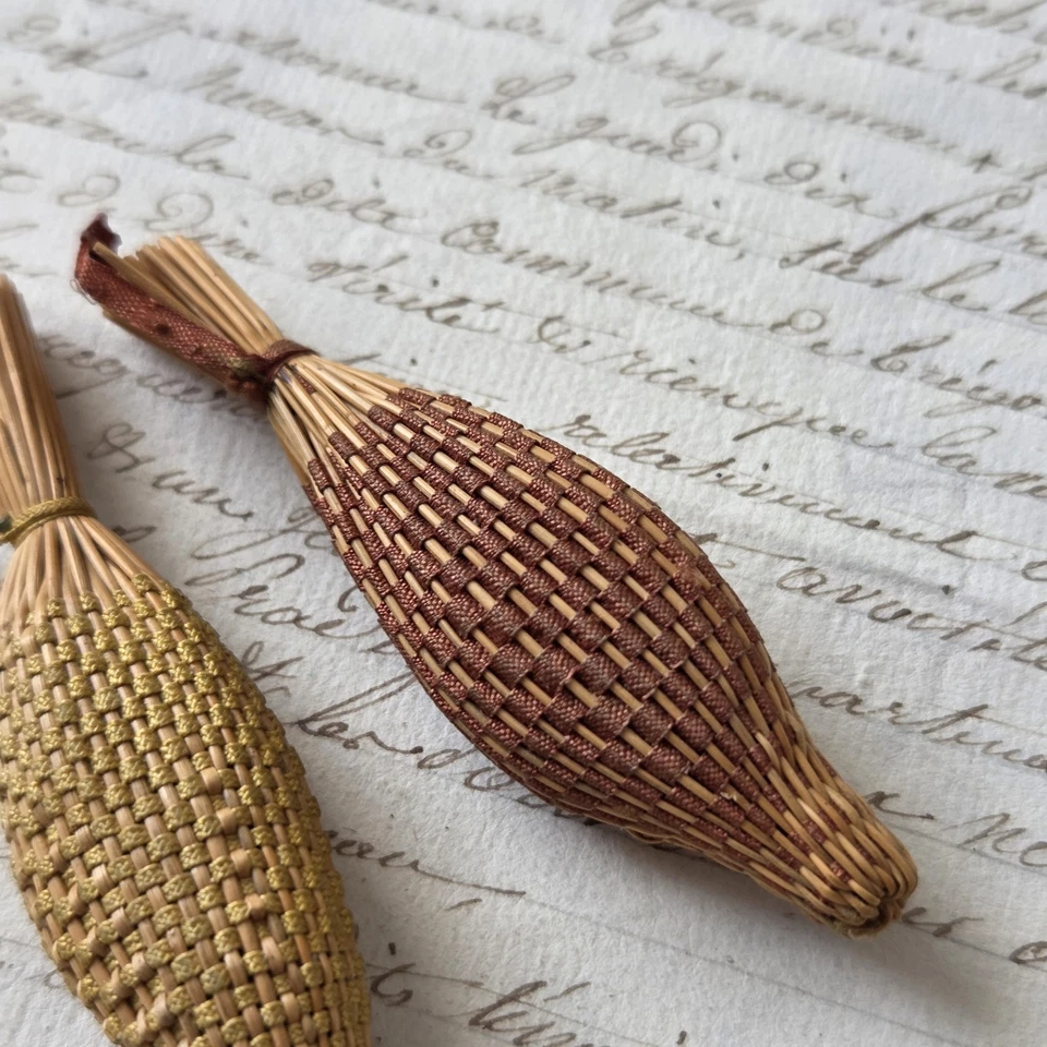 2 Fuseaux Lavande Anciens XIXè Napoléon III Victorian Quenouille - Photo 4/4