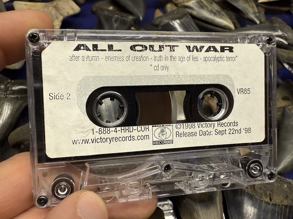 1998 PROMO ADVANCE ALL OUT WAR FOR THOSE WHO WERE CRUCIFIED DENO HARDCORE - Image 2 of 4