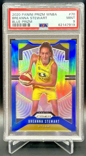 2020 1ST YEAR Prizm WNBA #70 Breanna Stewart TRUE BLUE /149 PSA 9 MINT LOW POP!