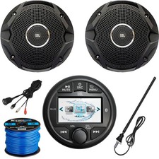 JBL PRV-275 Receiver, 2 x 6.5" Speakers Bulk Packaging , Antenna, Accessories