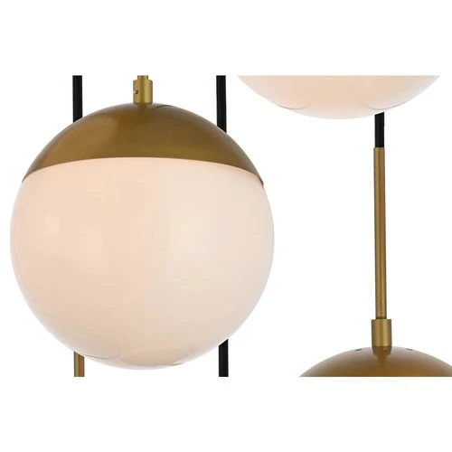 Elegant Lighting LD6074 Eclipse 5 Light 18"W Multi Light Pendant - Brass - Picture 11 of 12