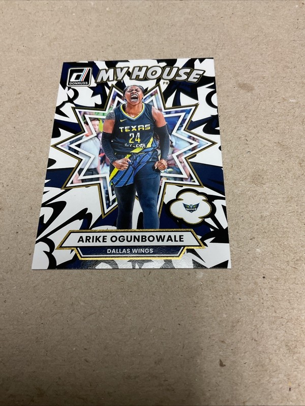 2025 Panini Donruss WNBA Dallas Arike Ogunbowale My House Press Proof Gold Card
