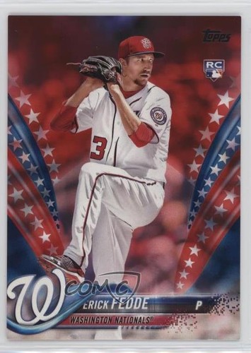 2018 Topps Independence Day /76 Erick Fedde #217 Rookie RC