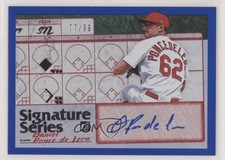 2019 Donruss Signature Series Blue 77/99 Daniel Ponce de Leon Rookie Auto RC 7m3