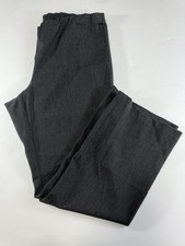 J Jill Women Cotton Stretch Cropped Pant Pull On Gray SZ 12