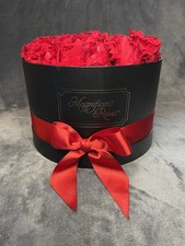 Magnificent Roses Preserved Red Roses in Black Round Gift Box   1-800-Flowers