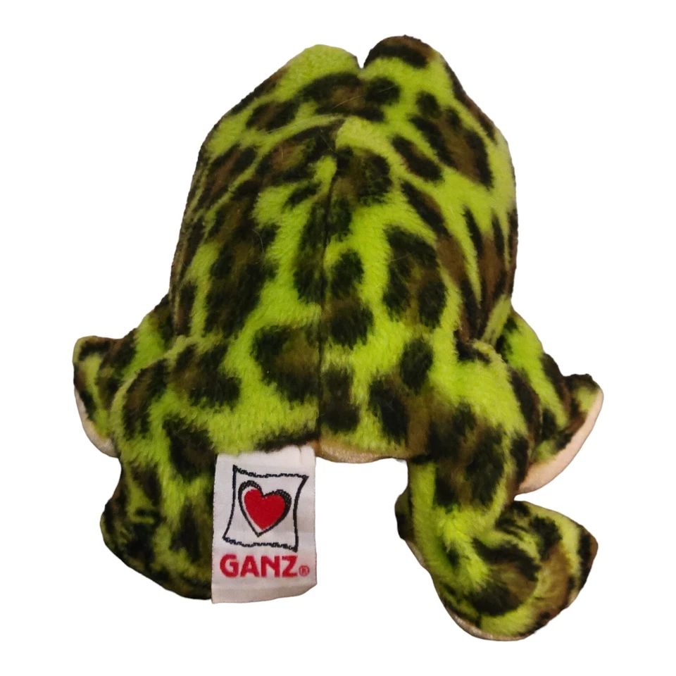 Ganz LiL Kinz Bullfrog Toad Plush Green Spotted 8" Stuffed Animal No Code - Image 4 of 4
