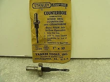 Stanley  Screw-Mate 1524 Drill Bit 1" x 10 Screw Sink Countersink