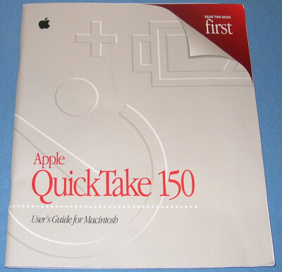 Apple QuickTake 150 Digital Camera User's Guide Manual *Clean & Complete*