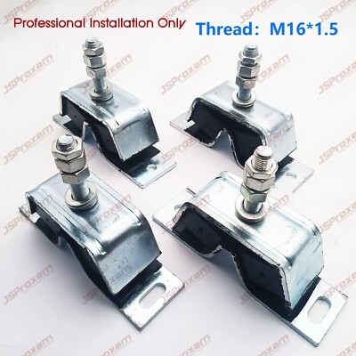 128270-08341 Fit Yanmar Marine Diesel Engine Mount 4Pcs For 3YM30 3GM30F M16*1.5