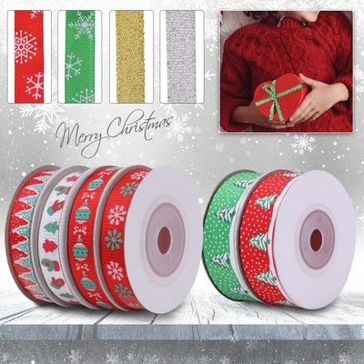 Weihnachtsband Christbaumkranz Wohndeko Geschenkpapier Geschenke Schleife basteln