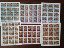 Comoros 94 sheets. Only complete series. Mi CV 1386 EUR