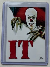 IT Limited Edition Artist Signed “1990 Horror Classic” Trading Card 5/10