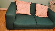 Well-Maintained Teal 3-Seater Sofas (Pair) - 5 Years Old, Adult & Pet-Free Home