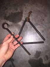 Cowboy Dinner Bell Ranch Cowpoke Western Cattle Rancher Cast Iron Solid Metal