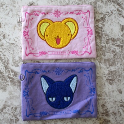 x2 Cardcaptor SAKURA 2017 Sakura fest. Zip Pouch Cerberus Spinel
