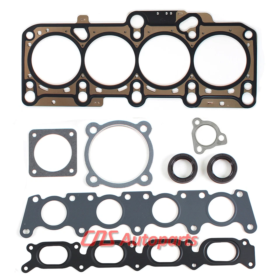 Bare Cylinder Head & Head Gasket Set+Bolts 136mm For Audi Volkswagen 1.8L Turbo Foto 3 de 4