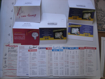 Konvolut Lesezeichen und Umschläge REIFEN MICHELIN Tires Guide Bibendum Bookmark