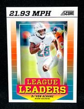 2024 Panini Score Football - DE'VON ACHANE #LL-DAE - LEAGUE LEADERS INSERT