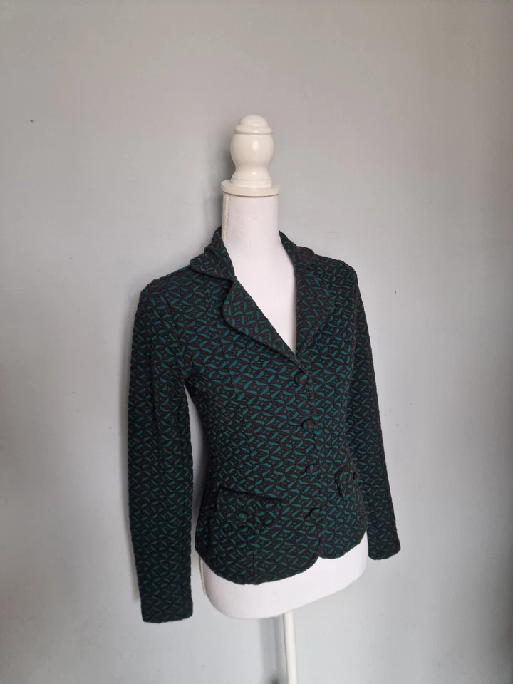 KING LOUIE Damen Grun / Schwarz  Jacke Blazer Gr. S - Bild 2 von 4