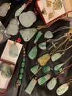 One Genuine Jade & Sterling Silver Necklace -Round Bead Jade On 18” 925 Silver — photo 9